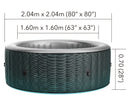 MSpa Comfort Series - Starry 6 Person Round Hot Tub (Inflatable)