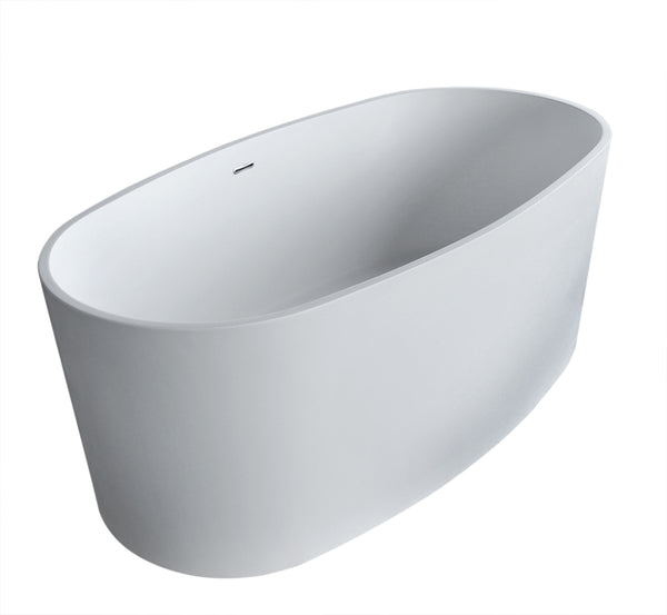 Atlantis Whirlpools Kurow 32 x 62 Artificial Stone Freestanding Bathtub