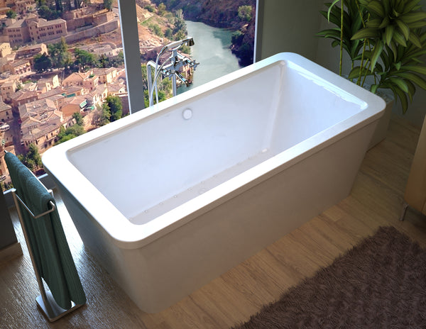 Atlantis Whirlpools Aquarius 34 x 67 Rectangular Freestanding Bathtub