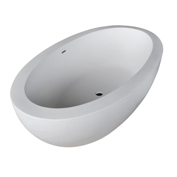 Atlantis Whirlpools Cabarita 42 x 75 Artificial Stone Freestanding Bathtub