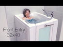 Ella Front Entry 32"x40" Air and Hydro Massage Walk-In Tub