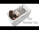 Ella Wheelchair Transfer 26"x52" Air and Hydro Massage Walk-In Tub