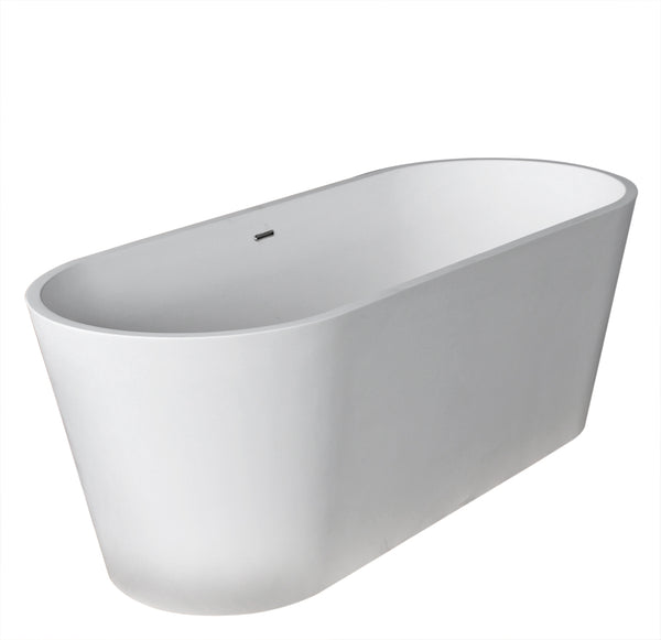 Atlantis Whirlpools Leith 28 x 67 Artificial Stone Freestanding Bathtub