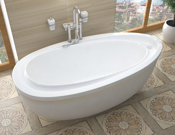 Atlantis Whirlpools Breeze 38 x 71 Oval Freestanding Bathtub