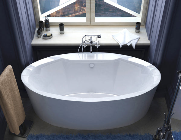 Atlantis Whirlpools Suisse 34 x 68 Oval Freestanding Bathtub