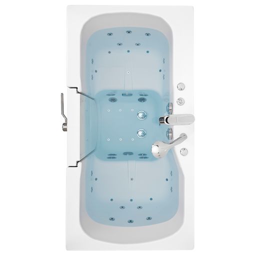 Ella Tub4Two 32"x60" Hydro + Air Massage w/ Independent Foot Massage Walk-In Tub