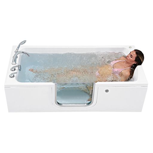 Ella Laydown 30"x60" Hydro Massage Walk in Tub