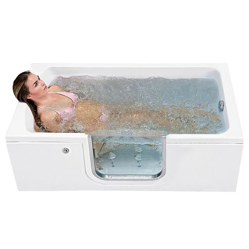 Ella Laydown 30"x60" Air Massage Walk in Tub