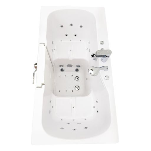 Ella Tub4Two 32"x60" Hydro + Air Massage w/ Independent Foot Massage Walk-In Tub