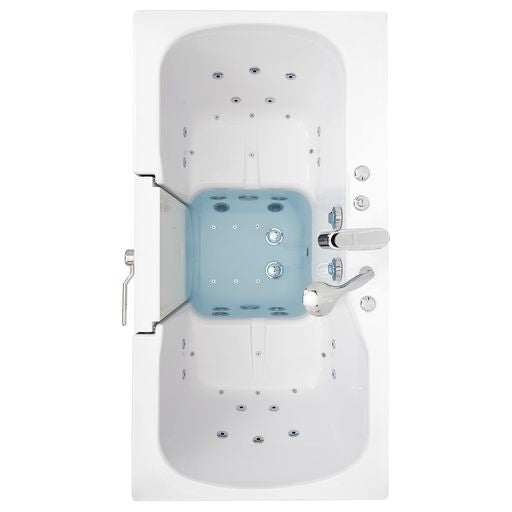 Ella Tub4Two 32"x60" Hydro + Air Massage w/ Independent Foot Massage Walk-In Tub