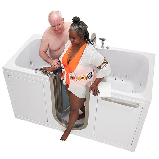 Ella Escape 36"x72" Air + Hydro + Independent Foot Massage Walk-In Tub