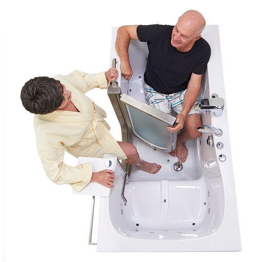 Ella Companion 32"x60" Air + Hydro Massage w/ Independent Foot Massage Walk-In Tub