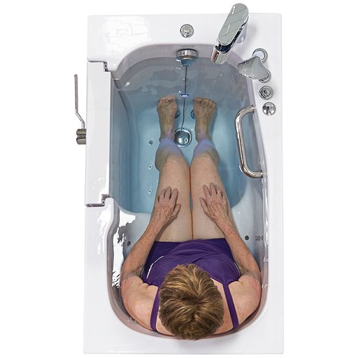 Ella Mobile 26"x45" Air and Hydro Massage Walk-In Tub