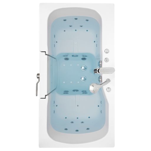 Ella Tub4Two 32"x60" Hydro + Air Massage w/ Independent Foot Massage Walk-In Tub