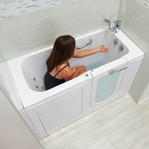 Ella Lounger 27"x60" Air and Hydro Massage Walk-In Tub