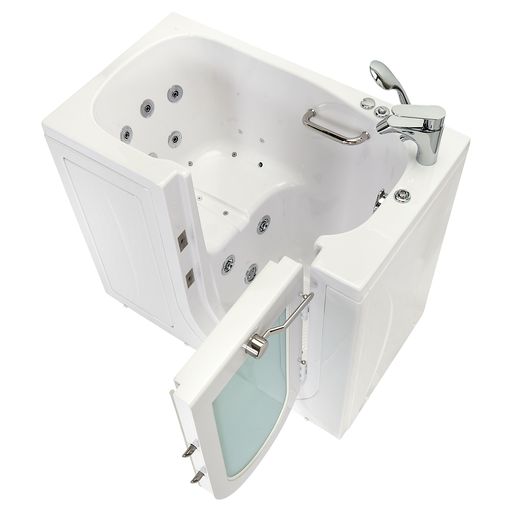 Ella Mobile 26"x45" Air and Hydro Massage Walk-In Tub