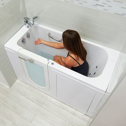 Ella Lounger 27"x60" Air and Hydro Massage Walk-In Tub