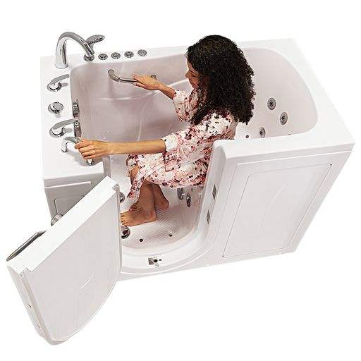 Ella Capri 30"x52" Air and Hydro Massage Walk-In Tub