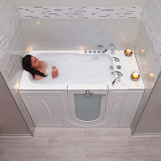 Ella Capri 30"x52" Air and Hydro Massage Walk-In Tub