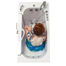 Ella Wheelchair Transfer 26"x52" Air and Hydro Massage Walk-In Tub