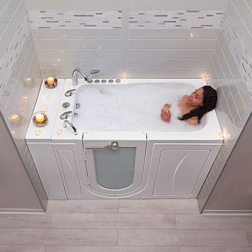 Ella Capri 30"x52" Air and Hydro Massage Walk-In Tub