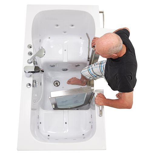 Ella Companion 32"x60" Air + Hydro Massage w/ Independent Foot Massage Walk-In Tub