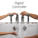 Ella Big4Two 36"x80" Hydro + Air Massage w/ Independent Foot Massage Walk-In Tub