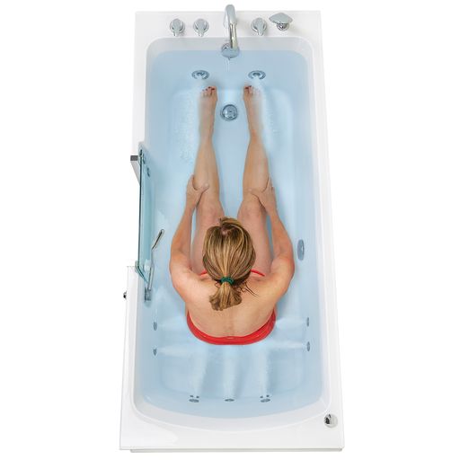 Ella Laydown 32"x72" Hydro Massage Walk in Tub