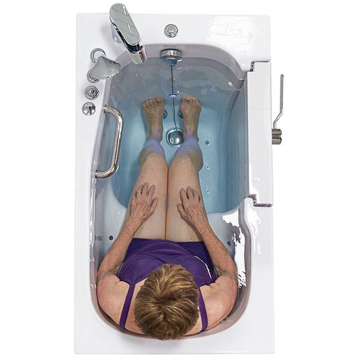 Ella Mobile 26"x45" Air and Hydro Massage Walk-In Tub