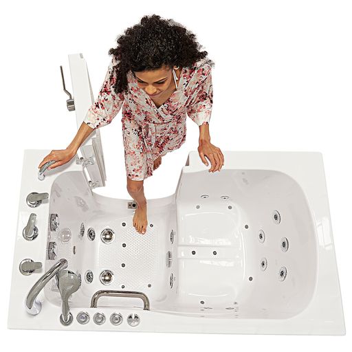 Ella Capri 30"x52" Air and Hydro Massage Walk-In Tub