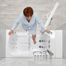 Ella Wheelchair Transfer 30"x52" Air and Hydro Massage Walk-In Tub