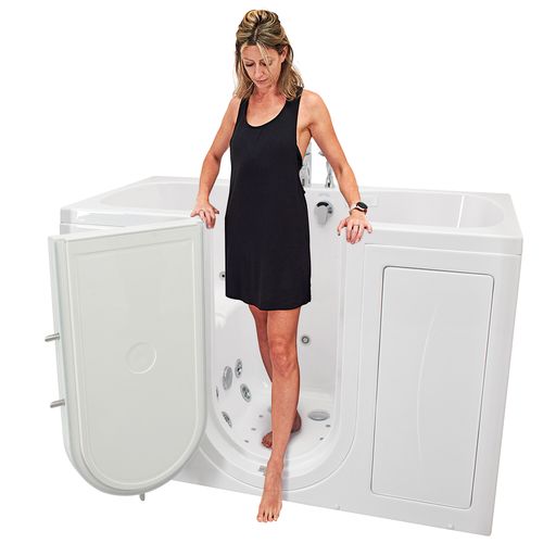 Ella Tub4Two 32"x60" Hydro + Air Massage w/ Independent Foot Massage Walk-In Tub