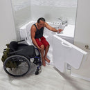 Ella Wheelchair Transfer 30"x52" Air and Hydro Massage Walk-In Tub