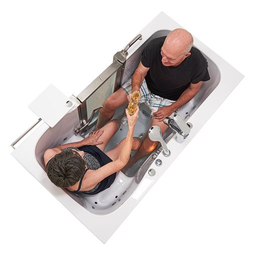 Ella Companion 32"x60" Air + Hydro Massage w/ Independent Foot Massage Walk-In Tub