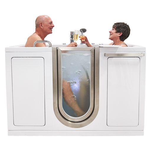 Ella Companion 32"x60" Air + Hydro Massage w/ Independent Foot Massage Walk-In Tub