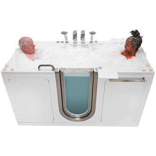 Ella Escape 36"x72" Air + Hydro + Independent Foot Massage Walk-In Tub