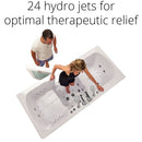 Ella Big4Two 36"x80" Hydro + Air Massage w/ Independent Foot Massage Walk-In Tub