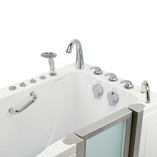 Ella Deluxe 30"x55" Air and Hydro Massage Walk-In Tub