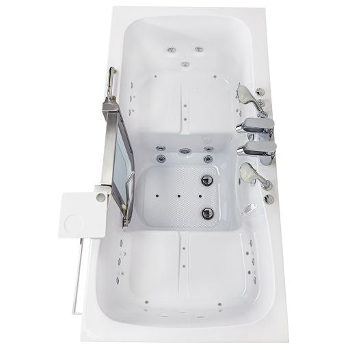 Ella Escape 36"x72" Air + Hydro + Independent Foot Massage Walk-In Tub