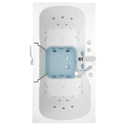 Ella Tub4Two 32"x60" Hydro + Air Massage w/ Independent Foot Massage Walk-In Tub