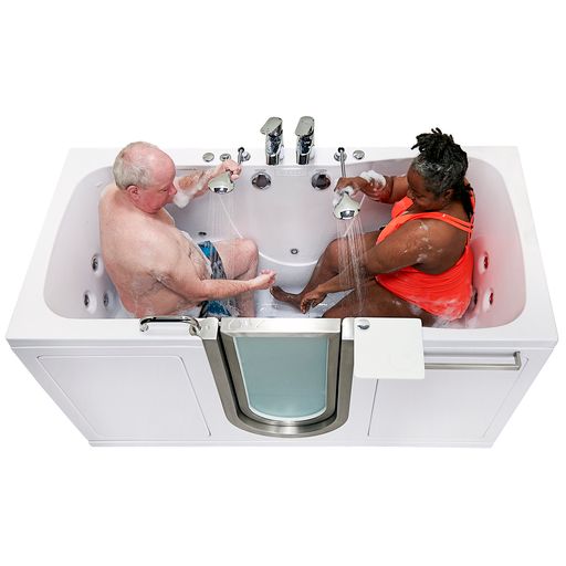 Ella Escape 36"x72" Air + Hydro + Independent Foot Massage Walk-In Tub