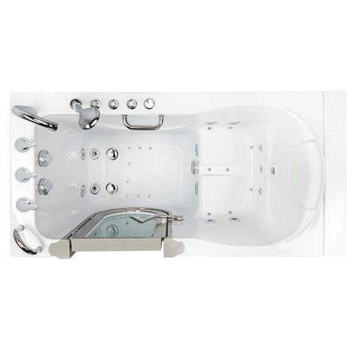 Ella Deluxe 30"x55" Air and Hydro Massage Walk-In Tub