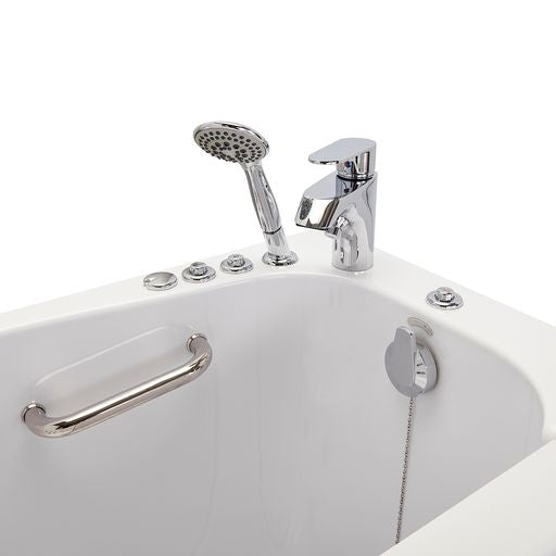 Ella Mobile 26"x45" Air and Hydro Massage Walk-In Tub