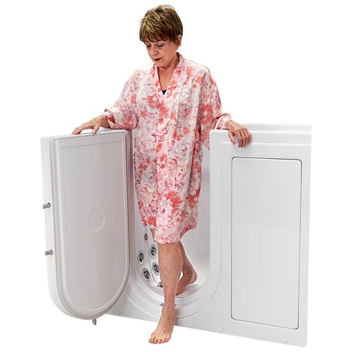 Ella Mobile 26"x45" Air and Hydro Massage Walk-In Tub