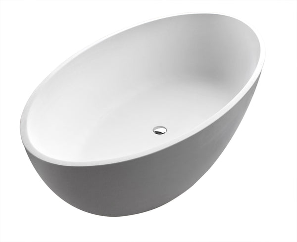 Atlantis Whirlpools Marquis 37 x 67 Artificial Stone Freestanding Bathtub