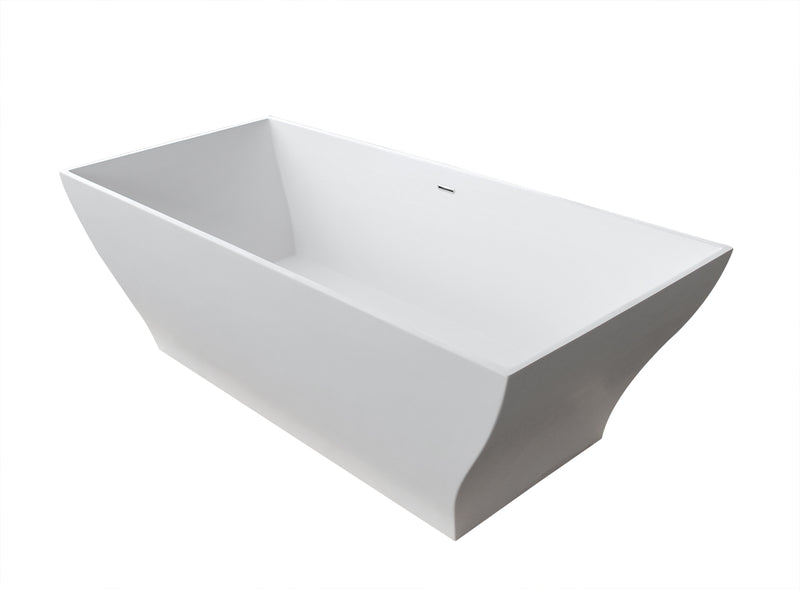 Atlantis Whirlpools Blythe 32 x 71 Artificial Stone Freestanding Bathtub